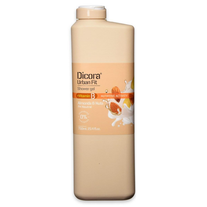 DICORA - Bagnoschiuma uf shower gel almond & nuts 750 ml / 400 ml