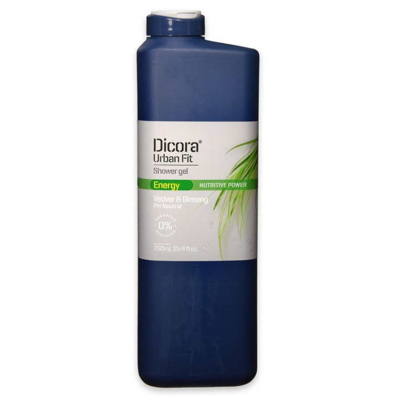 DICORA - Bagnoschiuma uf shower gel vetiver e ginseng nutritive power 750 ml / 400 ml