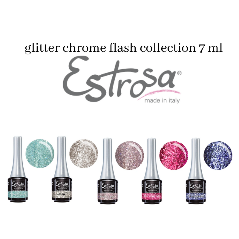ESTROSA - NEW glitter chrome flash Smalto Semipermanente 7 ml