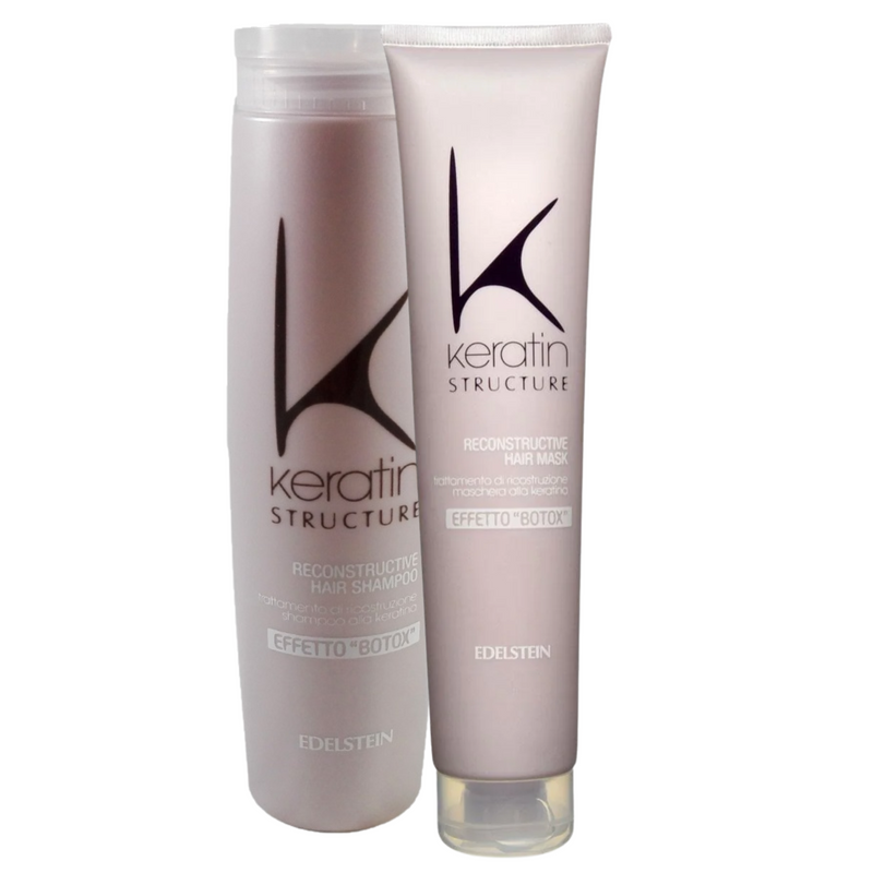 EDELSTEIN - Keratin Structure kit Shampoo Effetto Botox + maschera