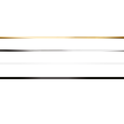 XANITALIA - stripping tipe Adesivi per unghie. 4 rotoli da 1 mm. Argento, oro, bianco, nero