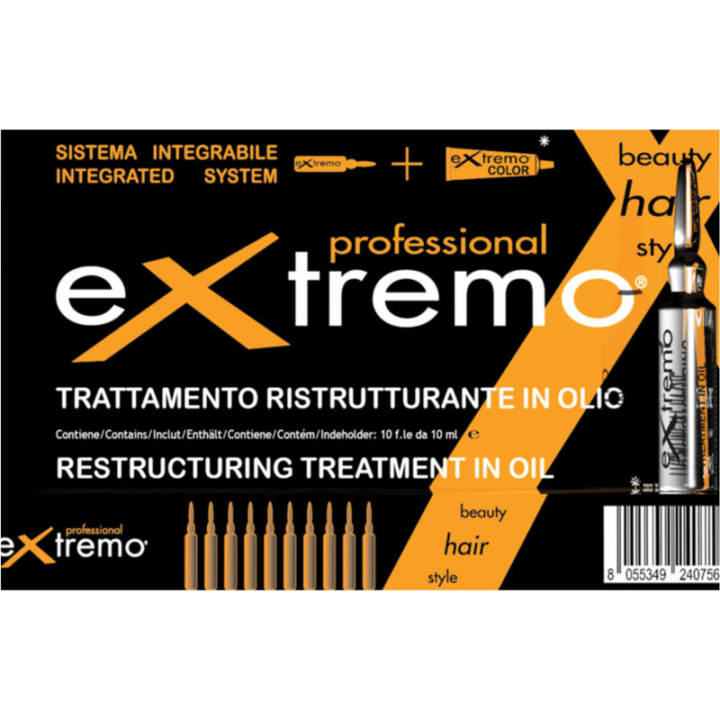 EXTREMO - Trattamento ristrutturante in olio 10 fiale da 10ml